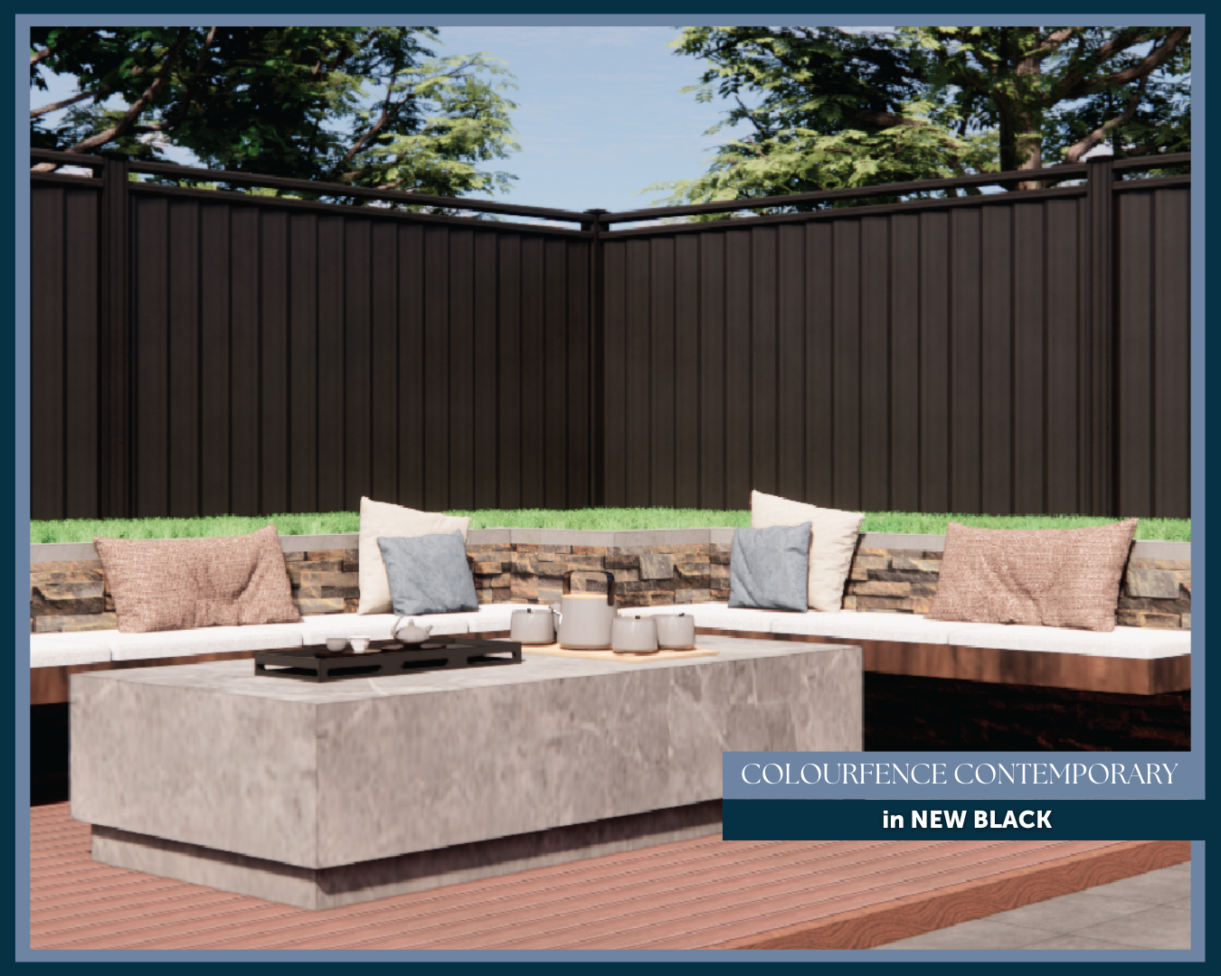 The Black Contemporary Fence