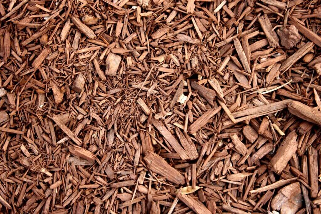 wooden bark mulch