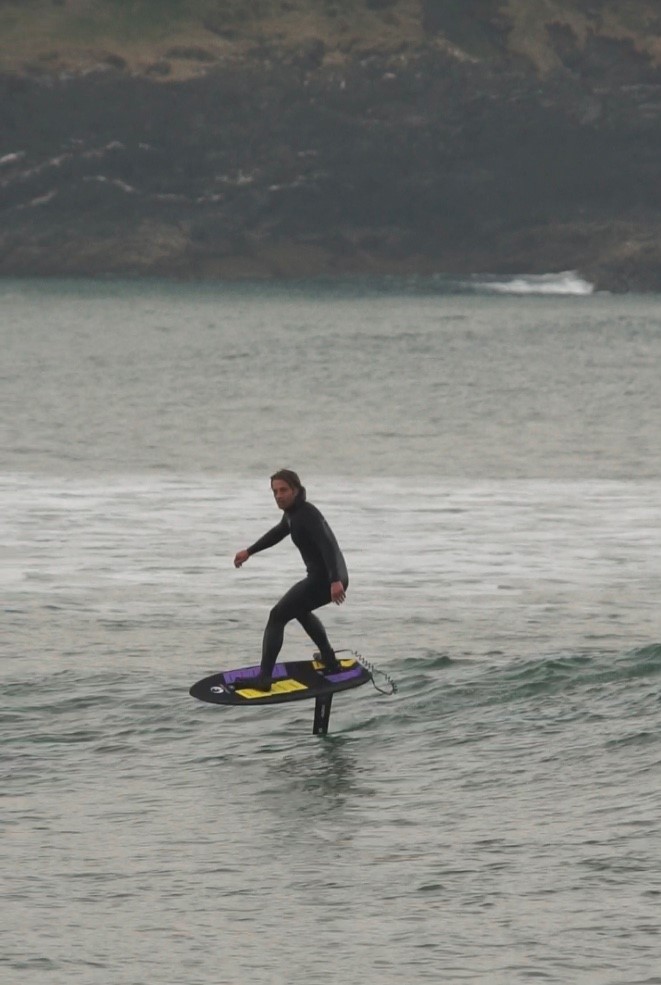 Olly fits fences and surfs