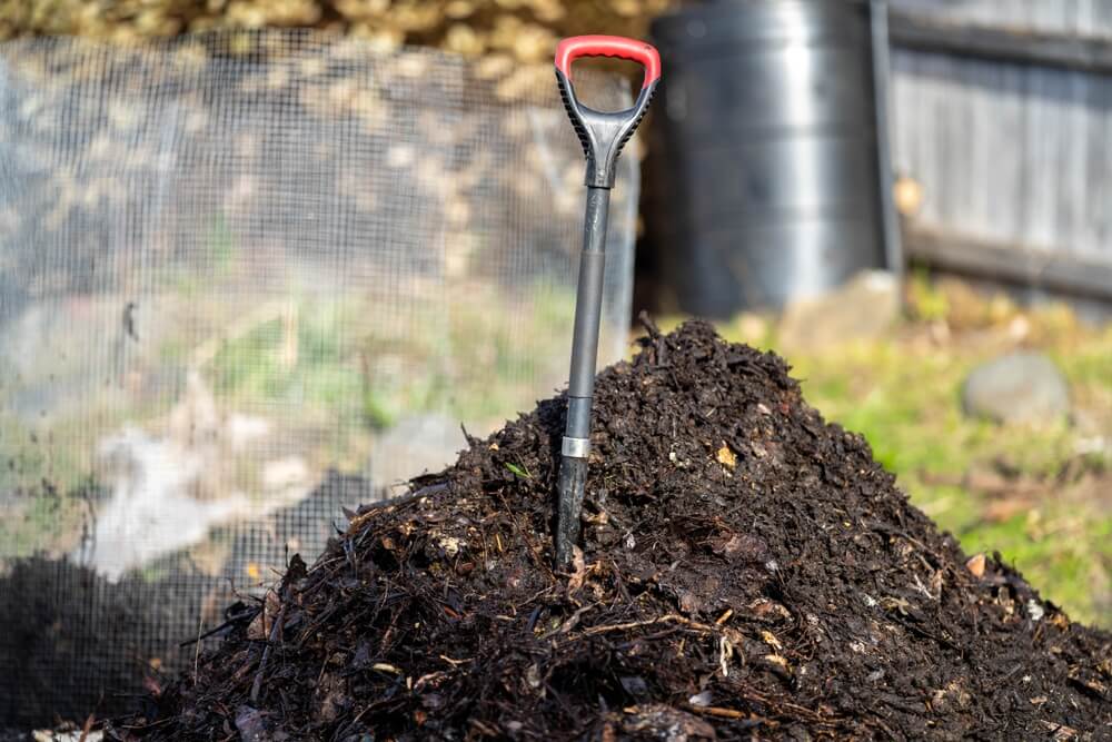 compost and shovel